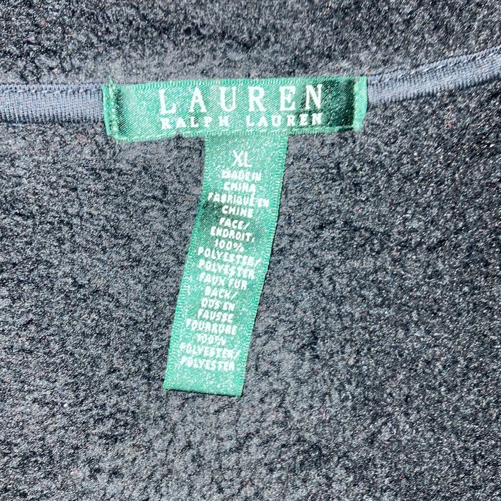 Ralph Lauren Shearling Faux Fur Black vest❄️ - Picture 3 of 6